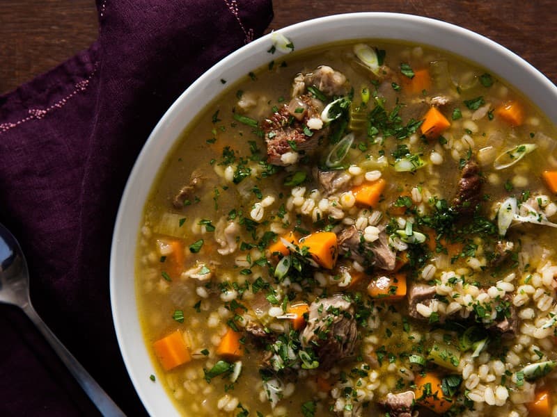 recipe for vegetable beef barley soup