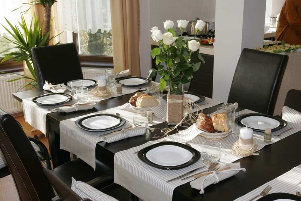 Dinnerware set table