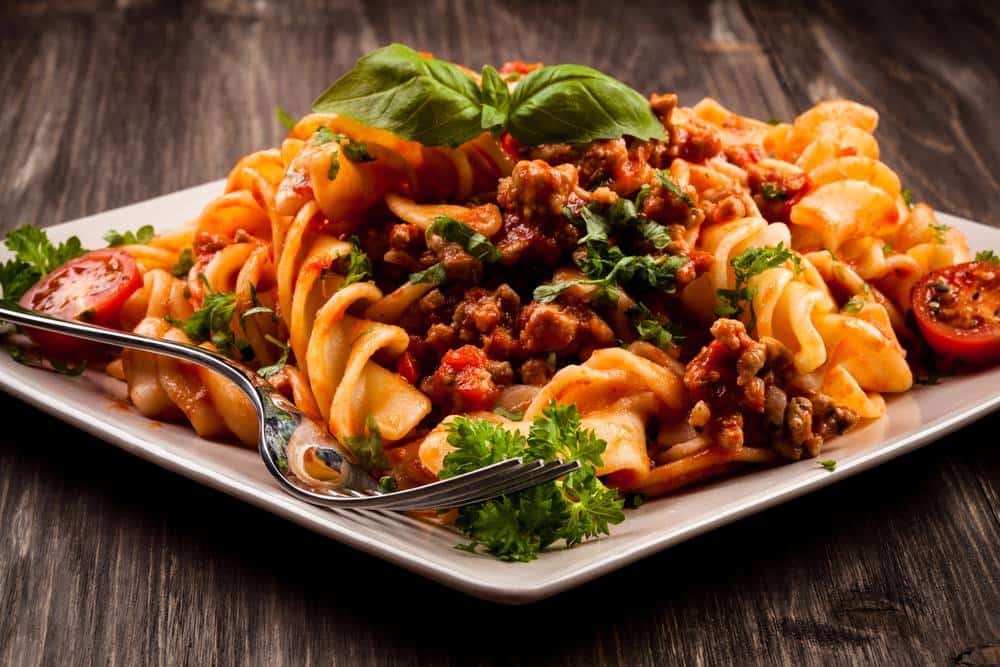 Pasta recipe with meat