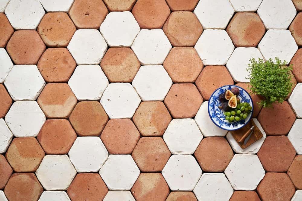 imported terracotta floor tiles