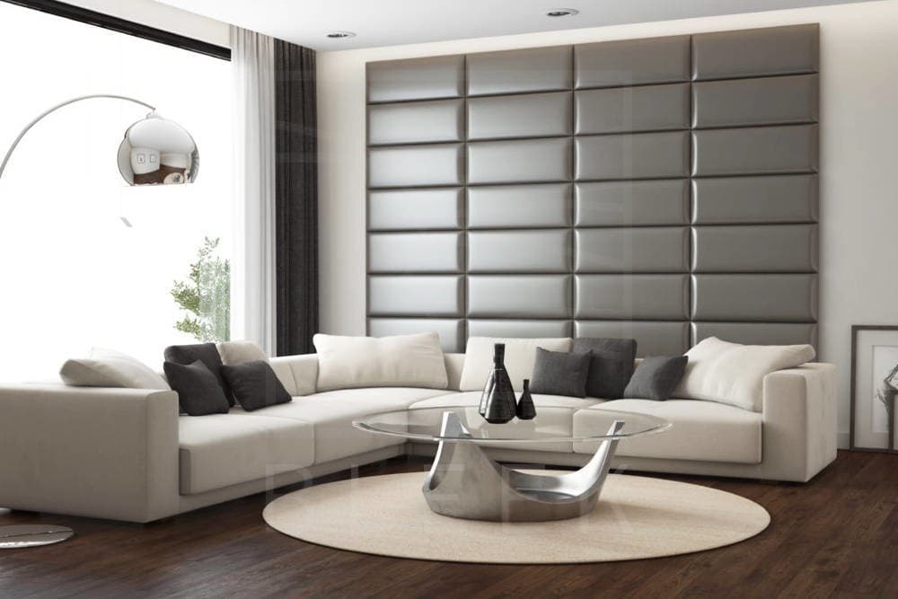 Padded wall panels for living Room