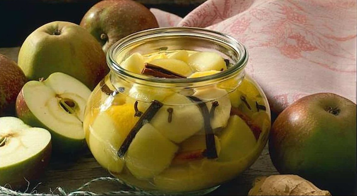 Red apple pickle Indian style
