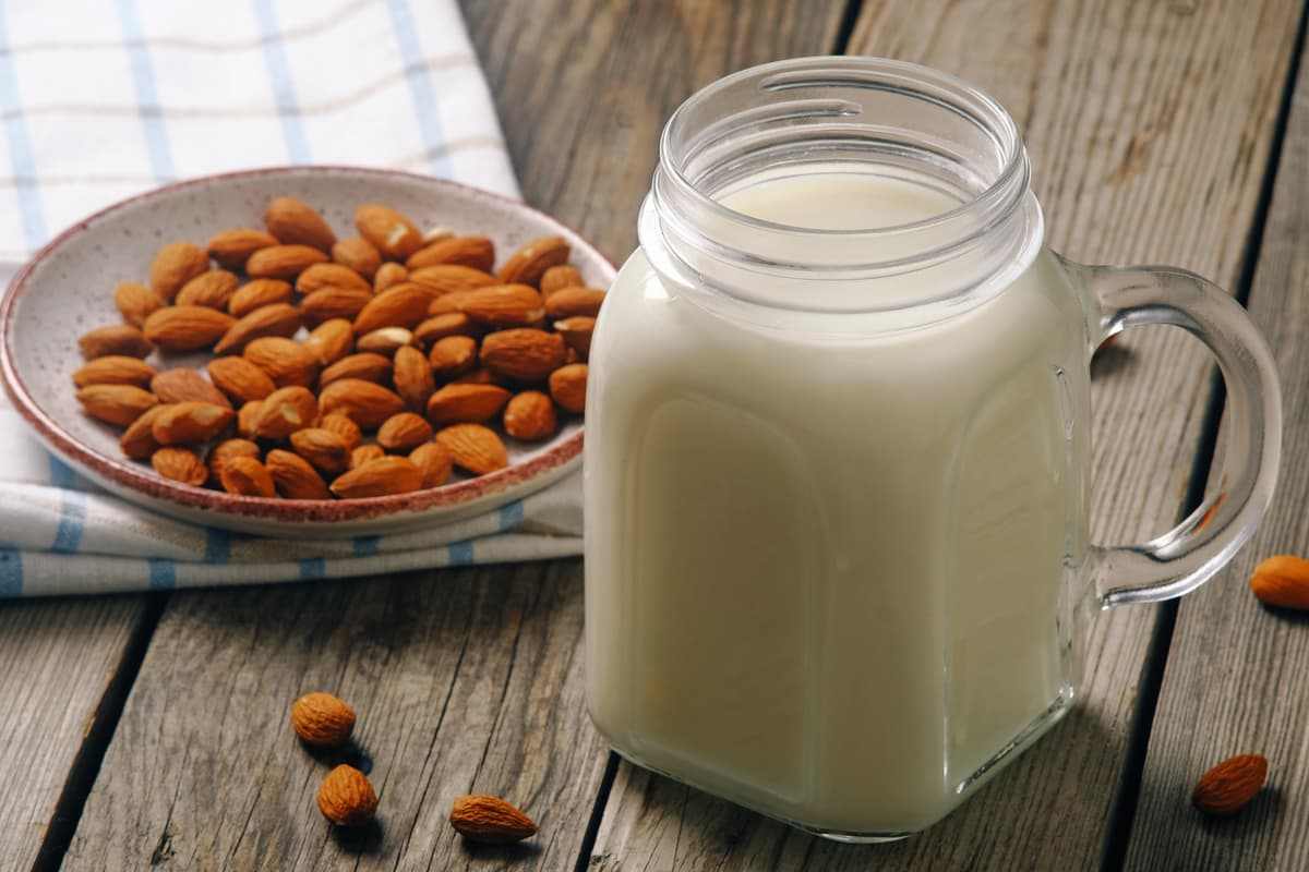 Almond milk vs cow milk
