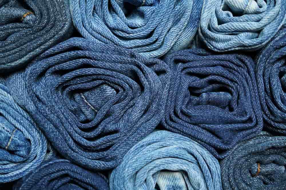 Colored denim fabric wholesale