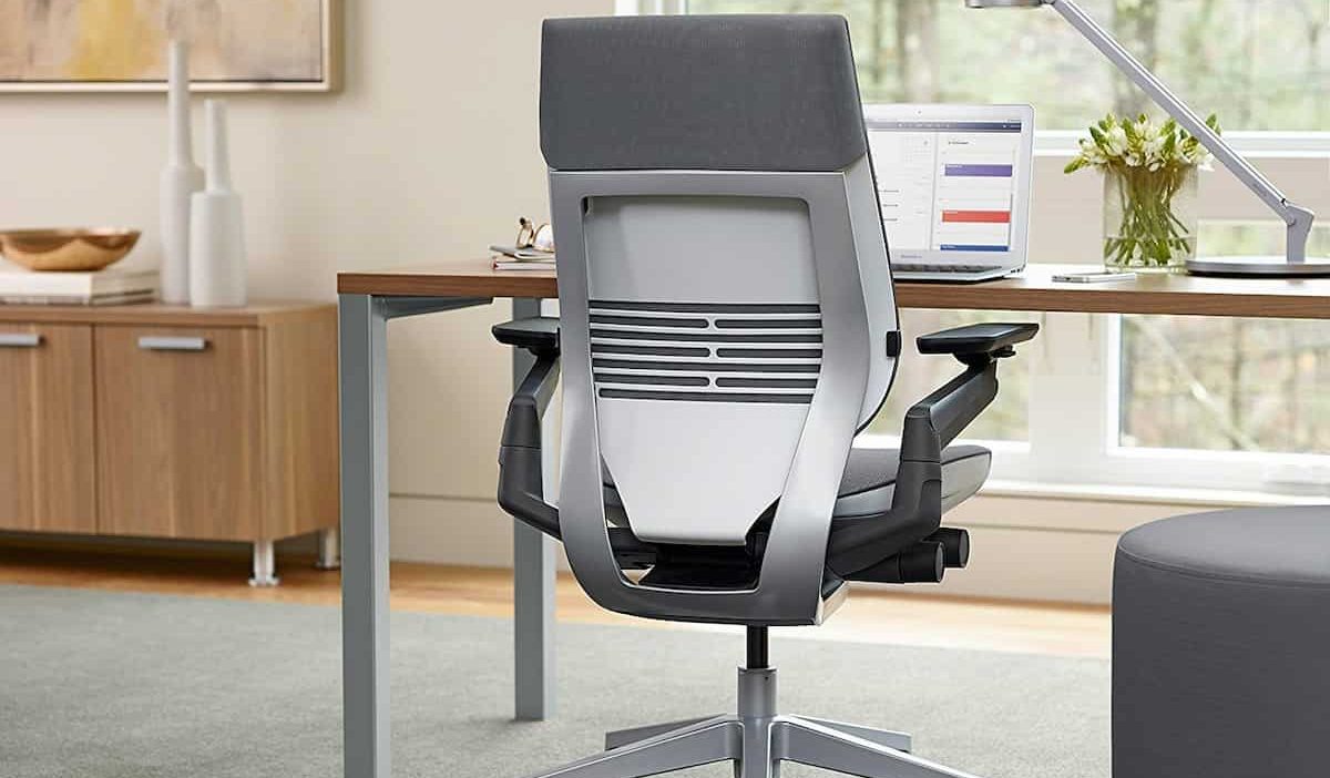 gray modern office chair