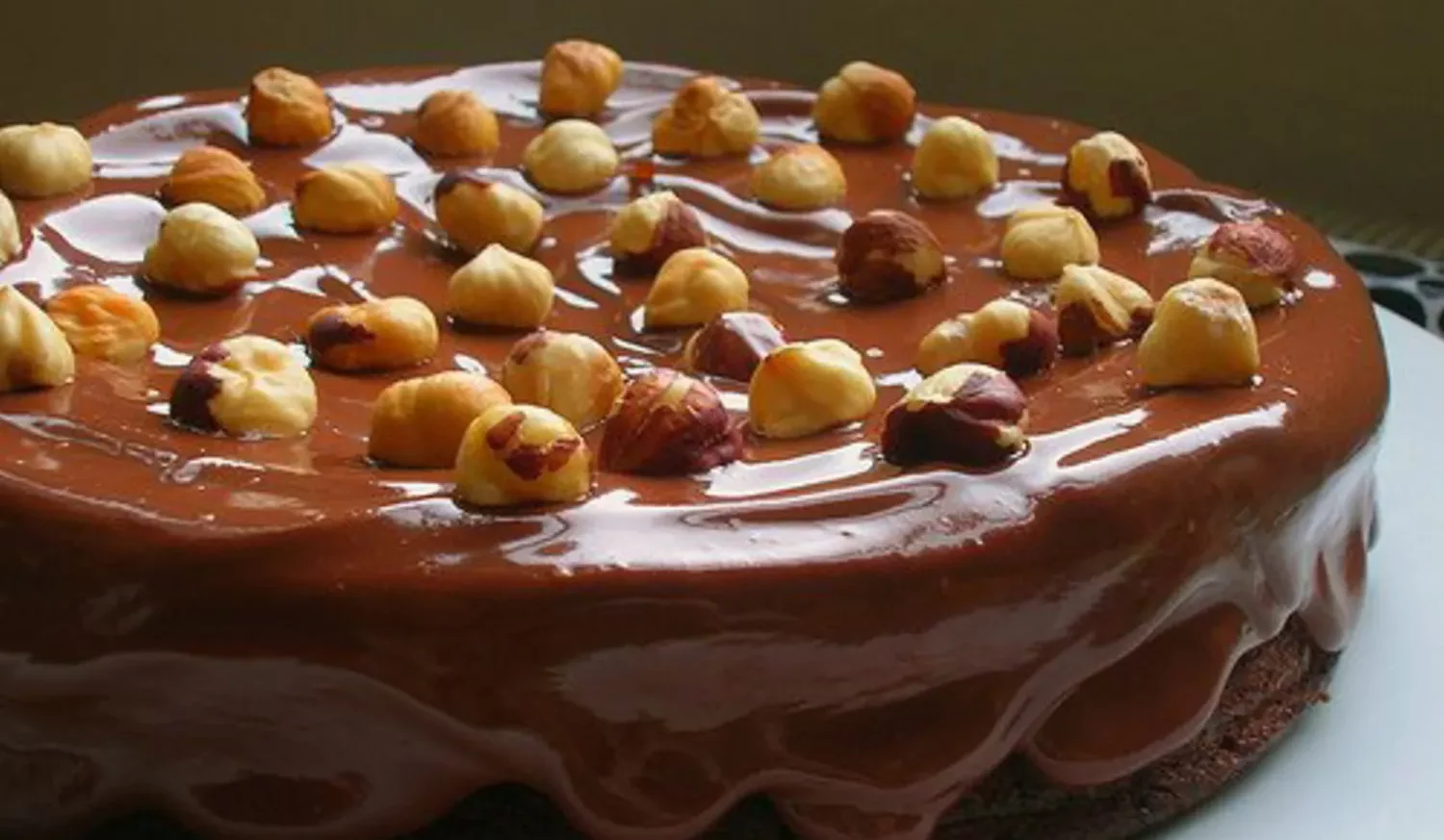 Chocolate hazelnut spread cake