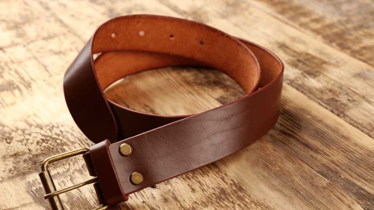pure leather belt