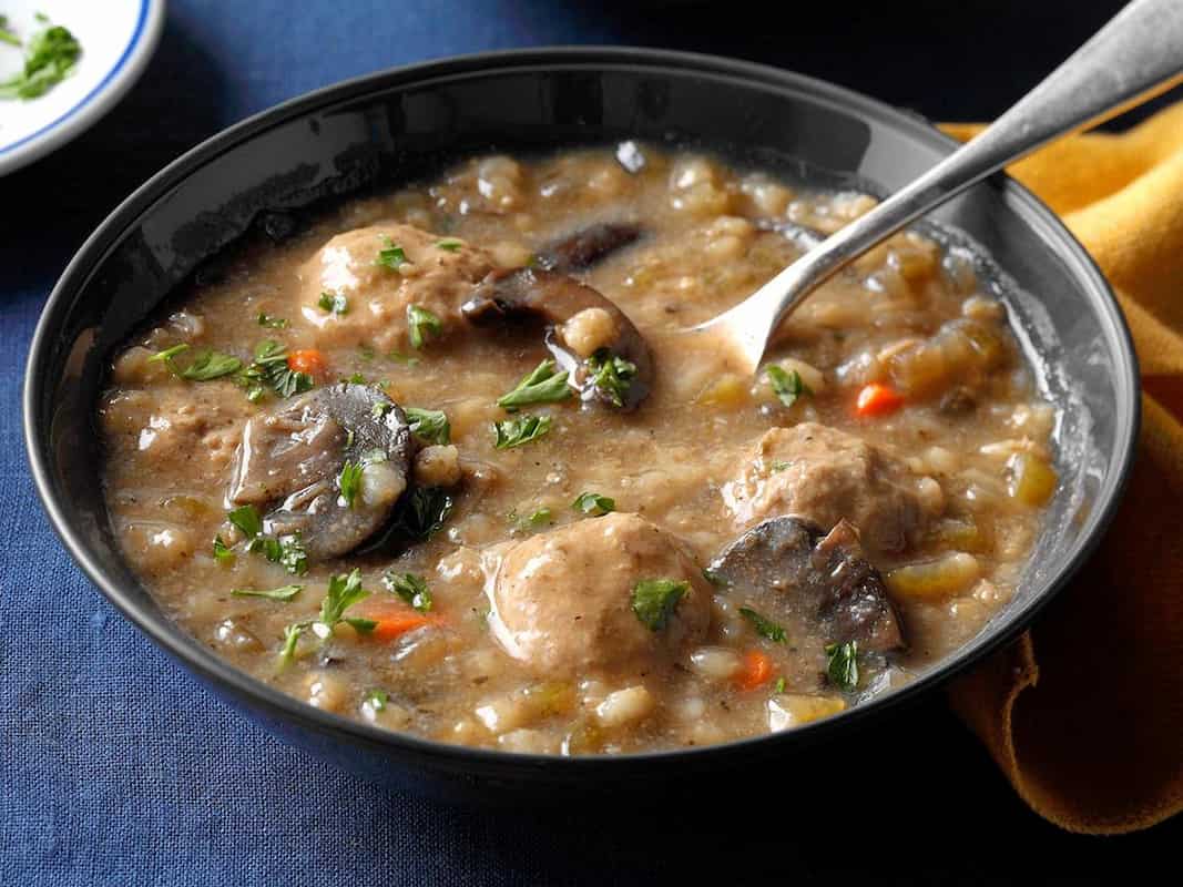recipe for mushroom barley soup