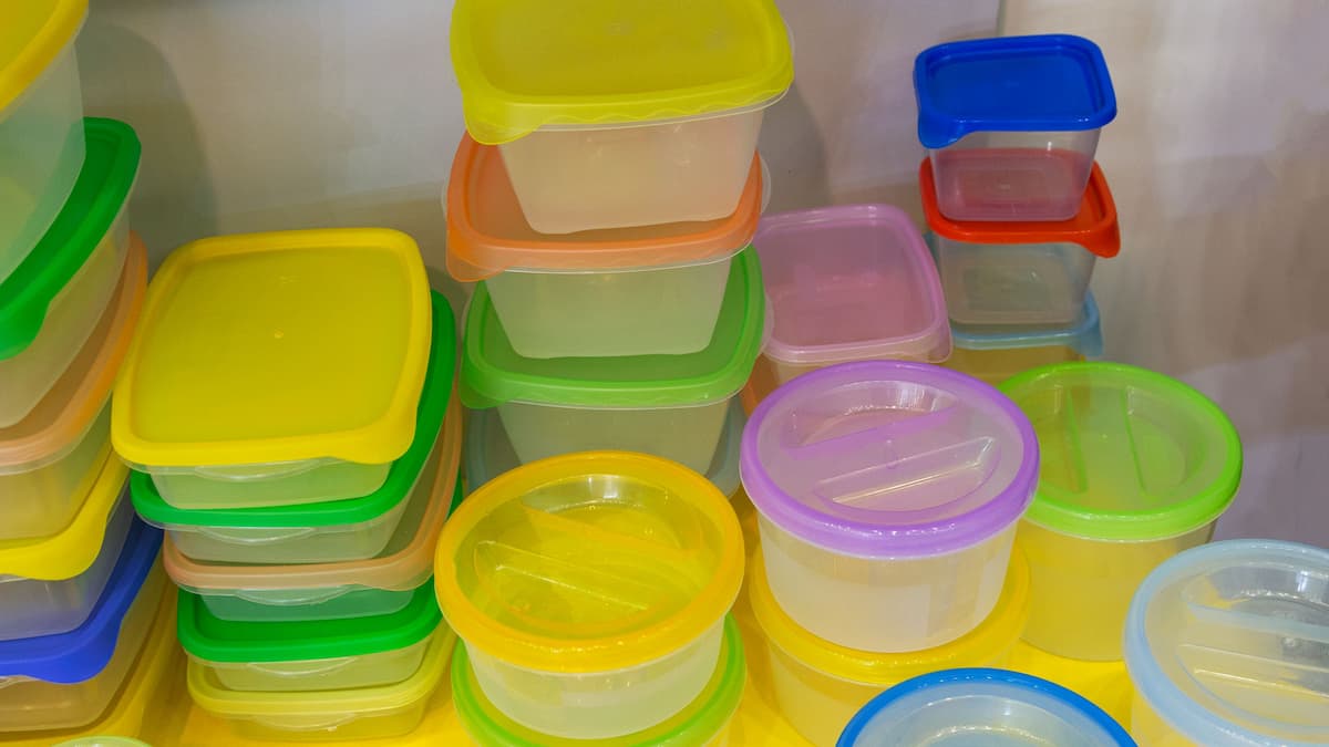 Plastic containers for storage