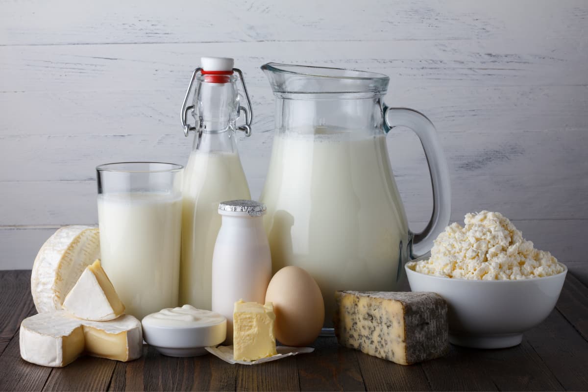 Packaging of dairy products