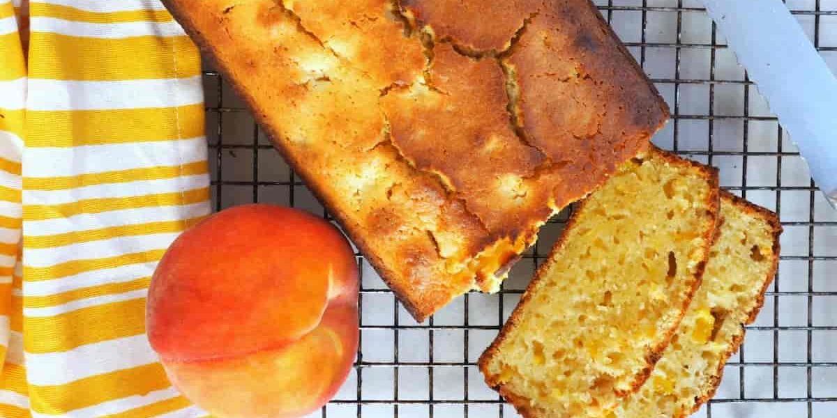 bread pudding with canned peaches