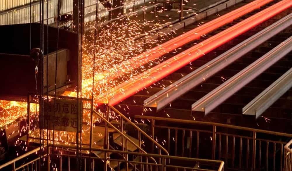 Steel H beam manufacturing process