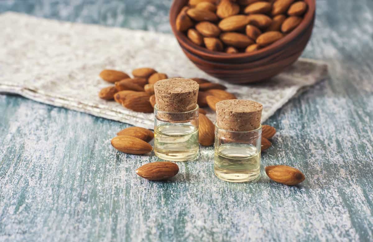 Organic almond oil for hair