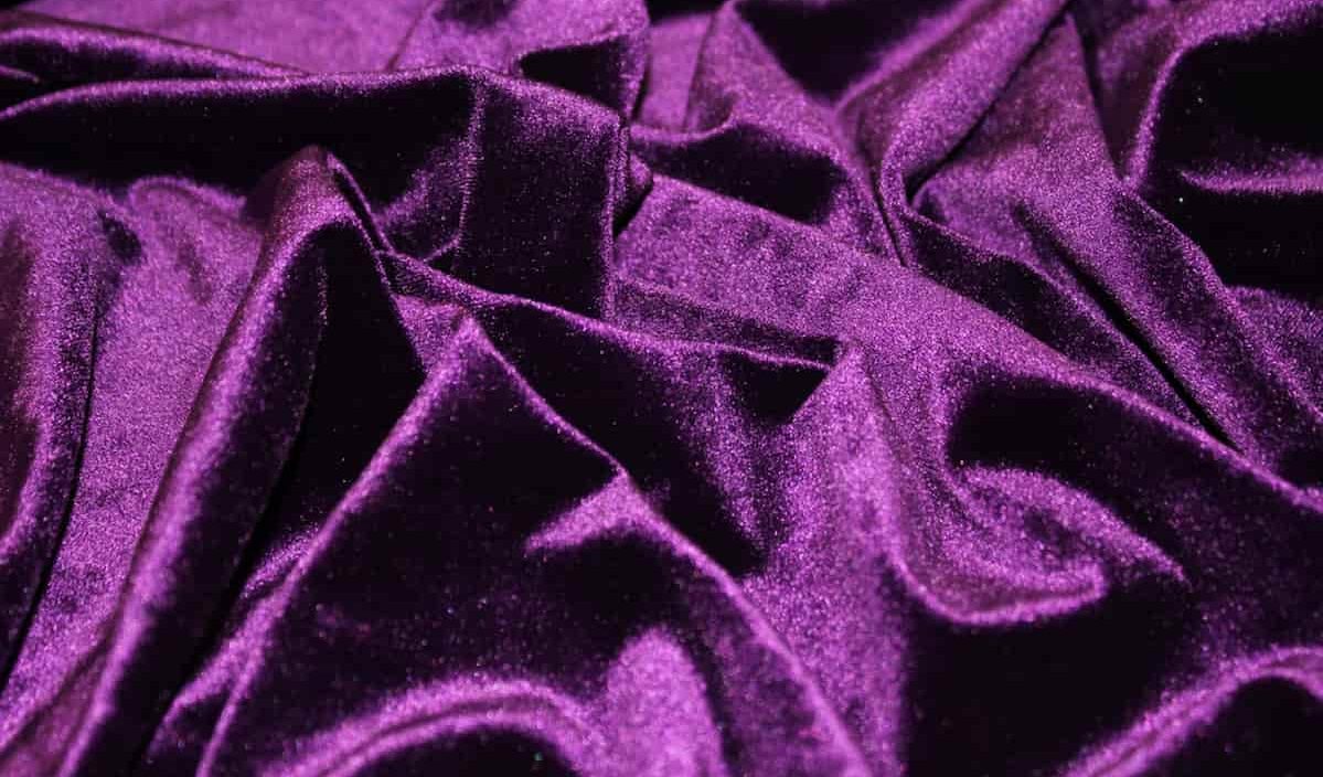silk fabric purple