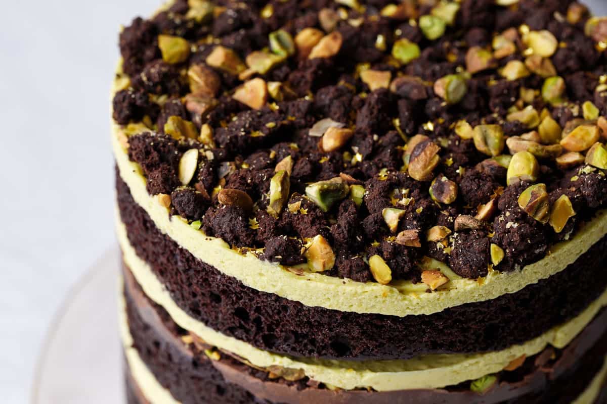 Veganising Nigella: Chocolate Peanut Butter Cake - Oat Milk & Cookies