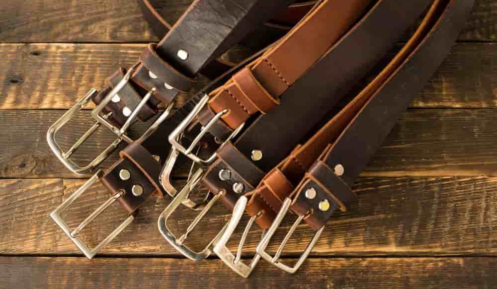 Buying brown leather belt