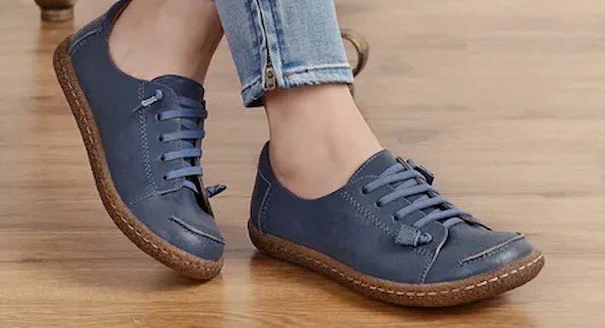 leather women's casual shoes