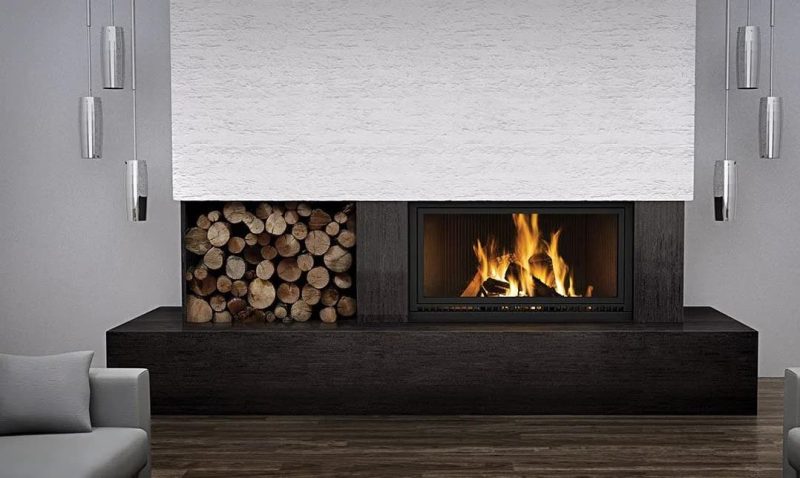 Fireplace cladding modern