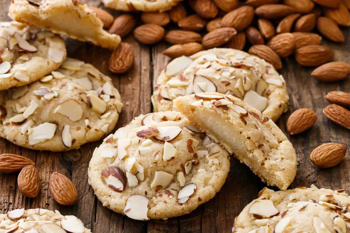 Almond butter vegan cookies