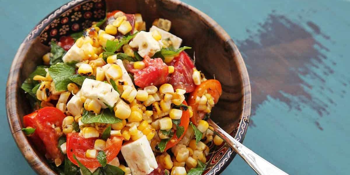 canned corn and tomato salad