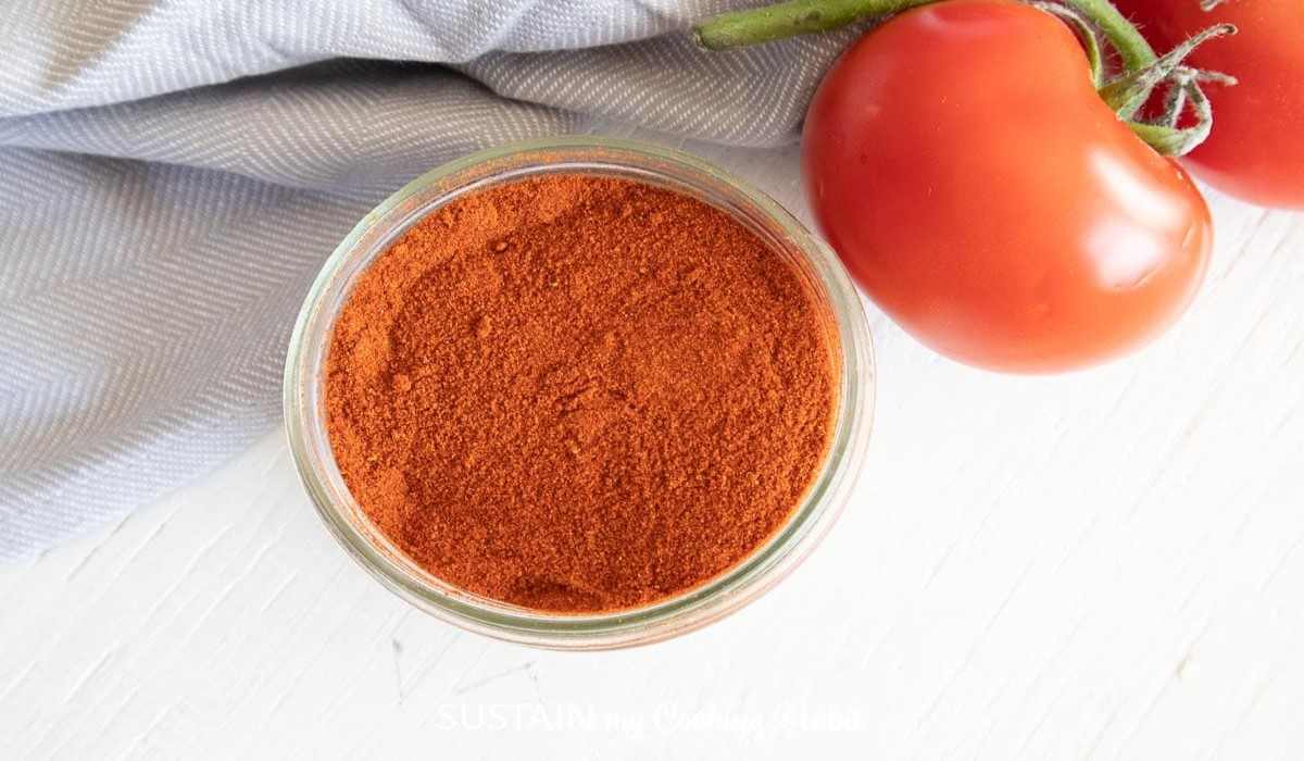 Tomato powder for potato chips