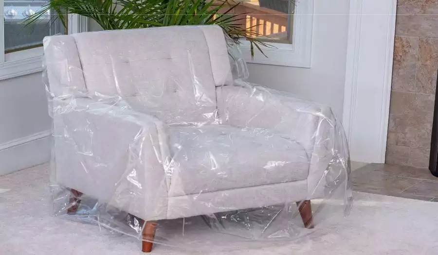 Arm chair plastic covers