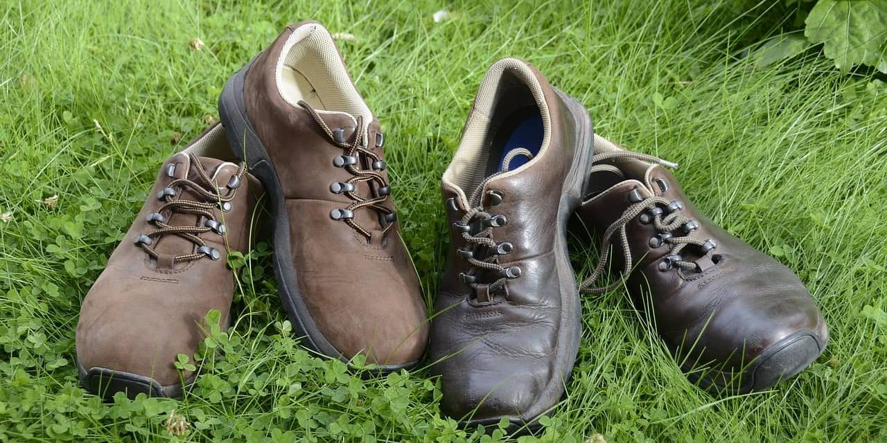 Leather Walking Shoes Mens