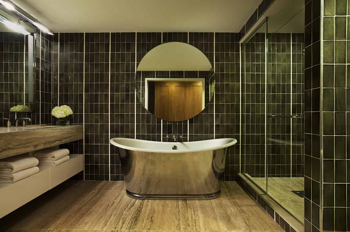 Green Tile Bathroom
