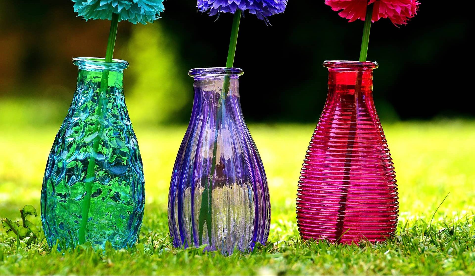 plastic vases for home