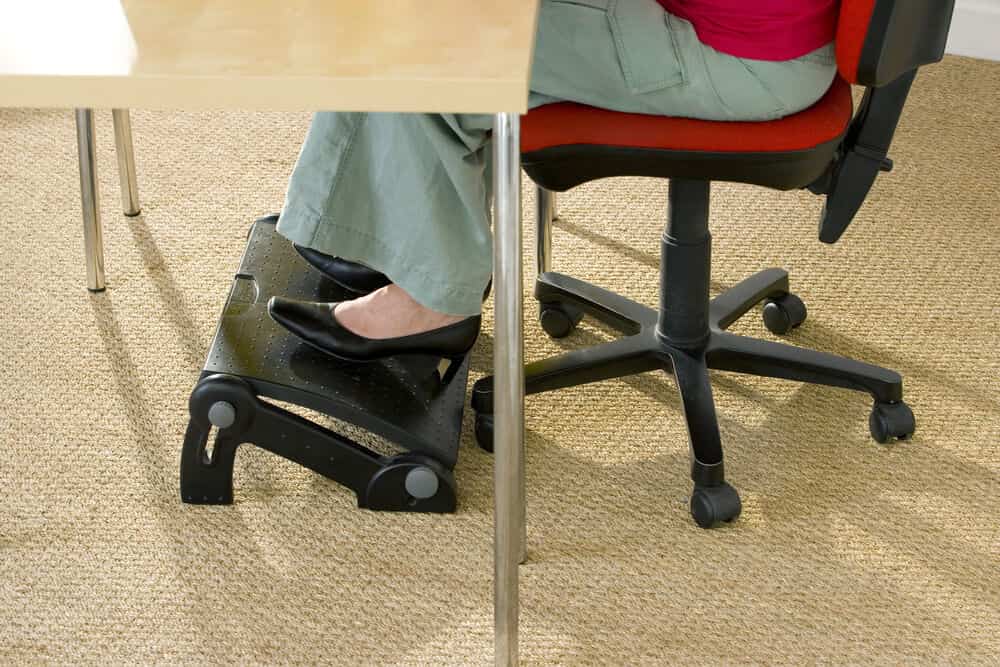 standing desk chair with footrest