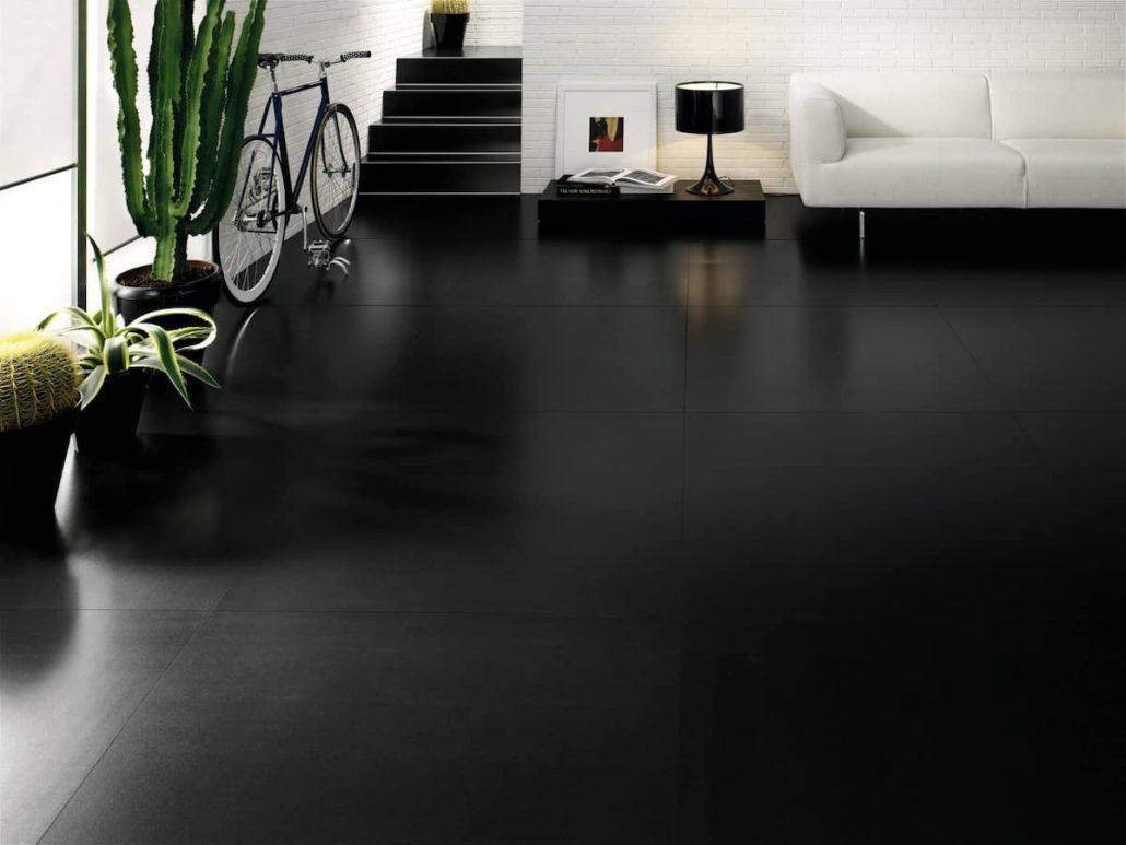 glossy black tile texture