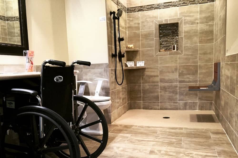 bathroom vanity for wheelchair access