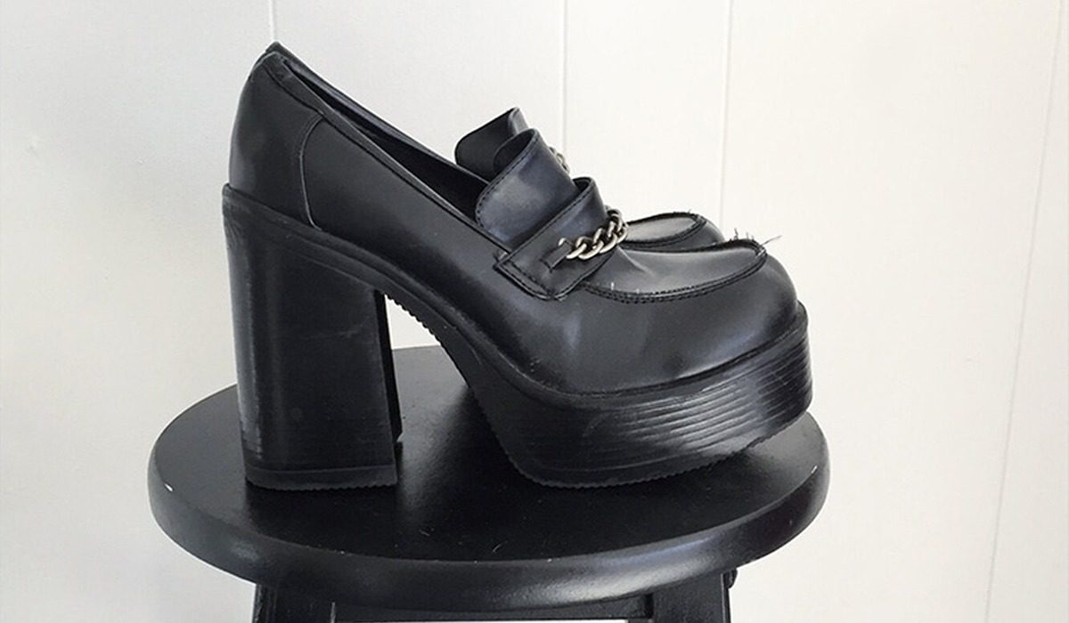 Price and Buy Leather Platform Shoes Black+ Cheap Sale - Arad Branding