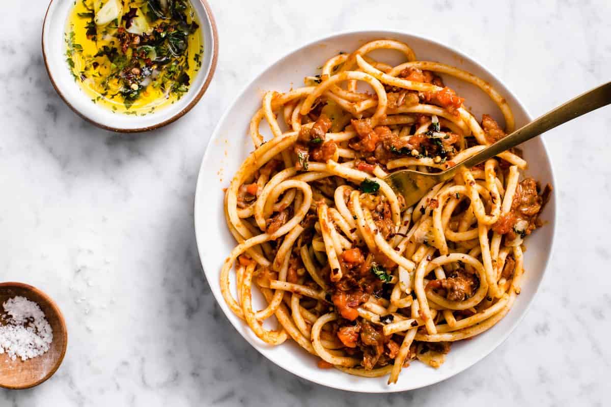 easy bucatini pasta recipes