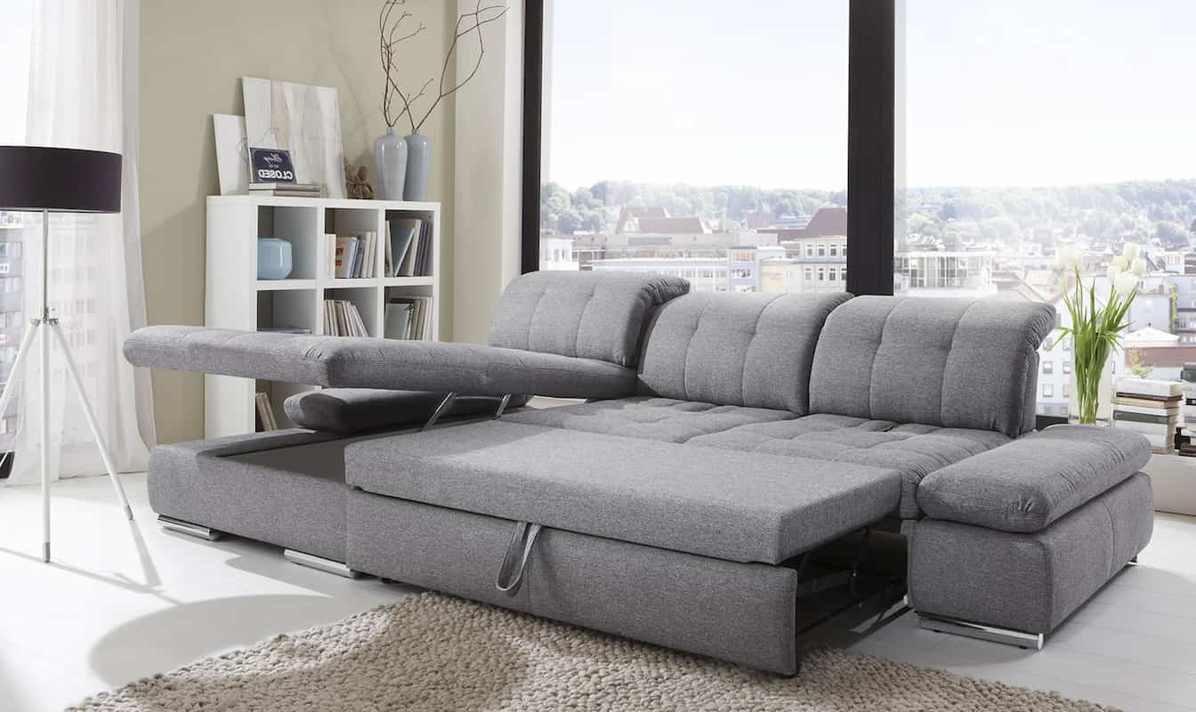loveseat sofa with memory foam mattress