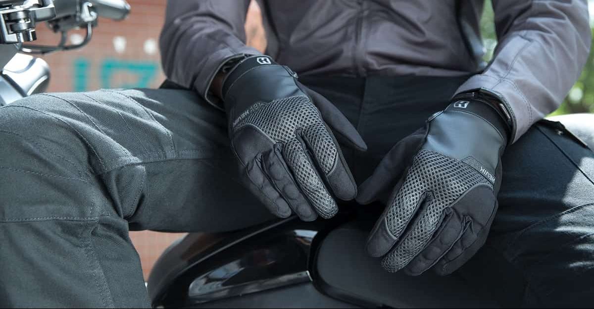 Men's FINGERLESS Gloves GREEN-BLACK Hairsheep Leather 