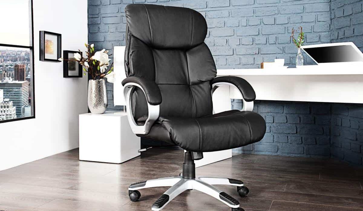 Leather gray office chair price