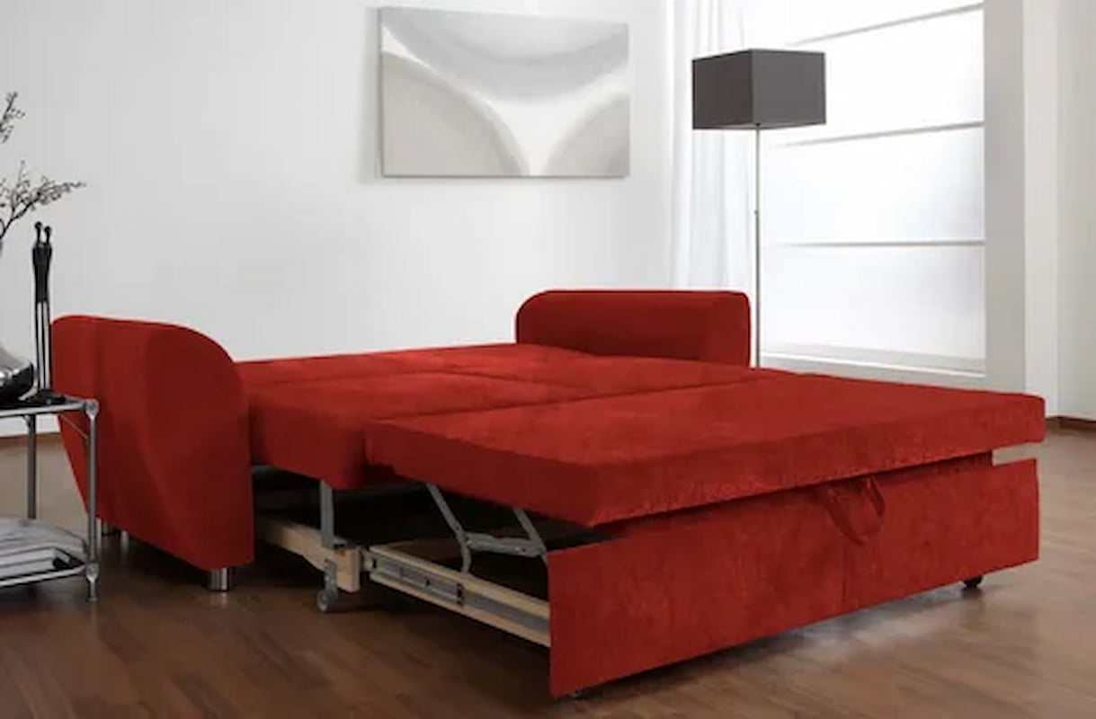 loveseat sleeper with memory foam mattress