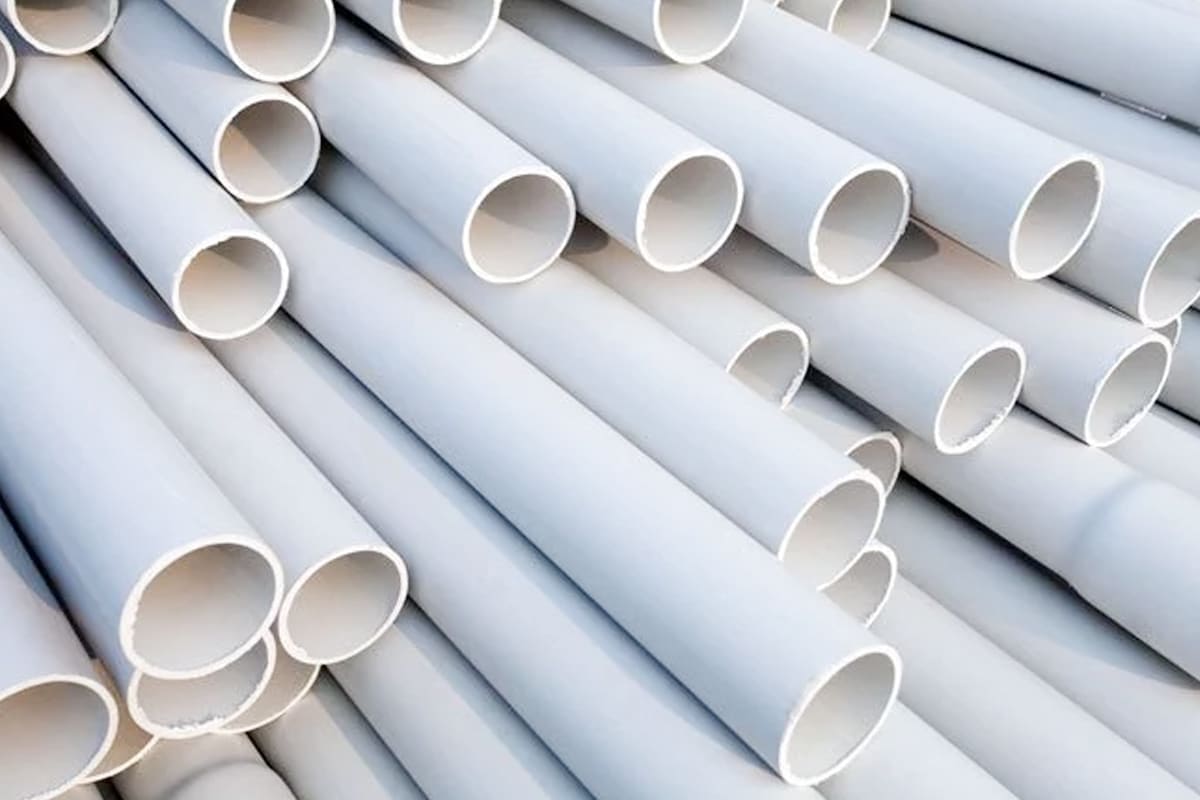 Plastic pipes used in plumbing