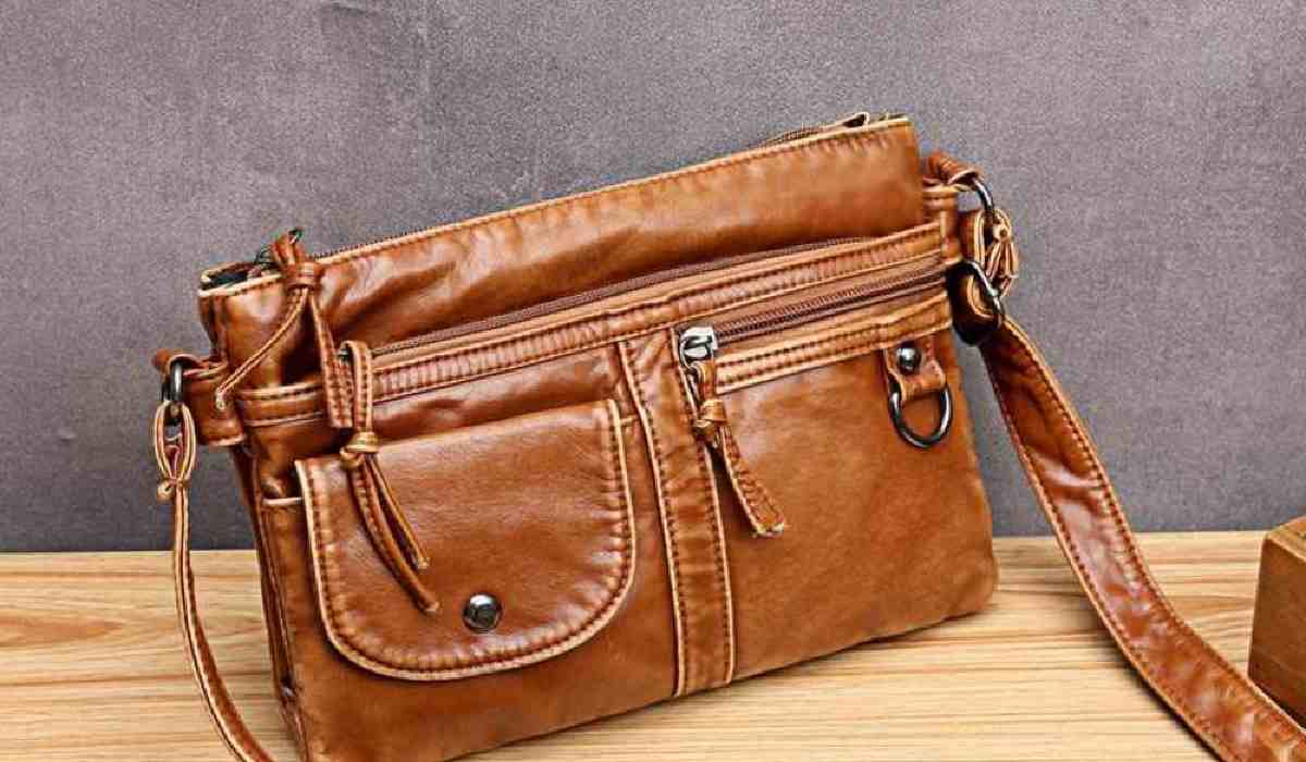 Men’s Vintage leather messenger bag + The purchase price - Arad Branding
