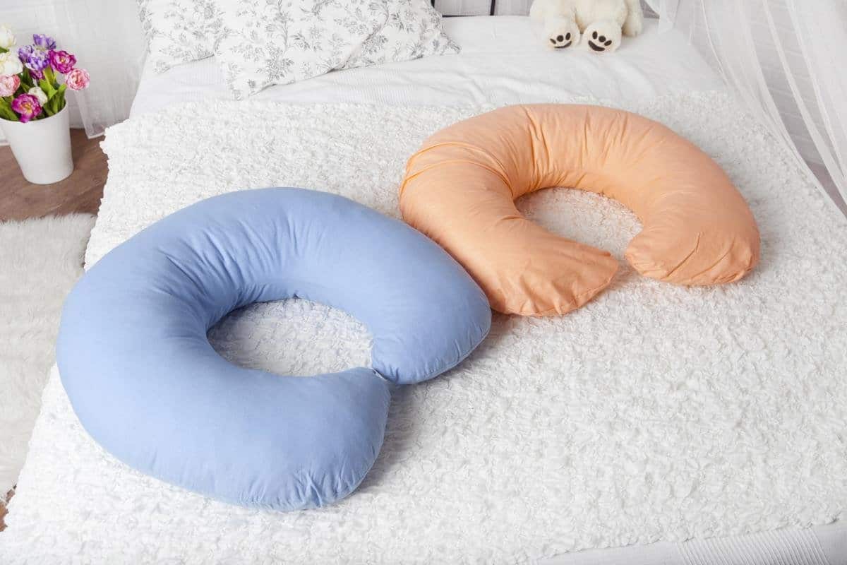 U Shaped Maternity Pillow with Washable Cotton Cover Back Pain Grey Amagoing Full Body Pregnancy Pillow for Women with Hip Rip 