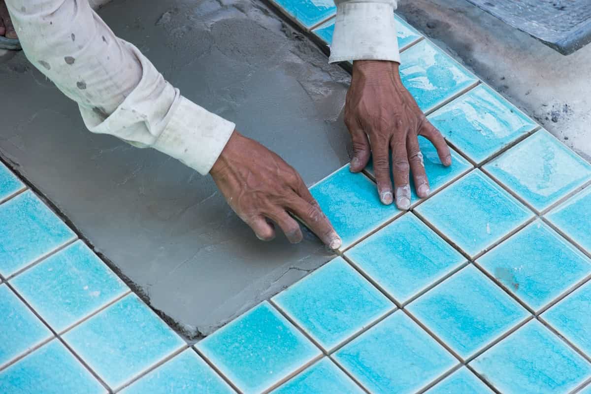 swimming pool tiles adhesive