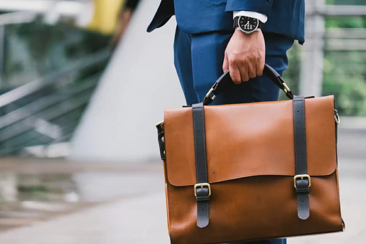 Simple & Versatile Large Capacity Tote Bag, Vintage Men's Handbag