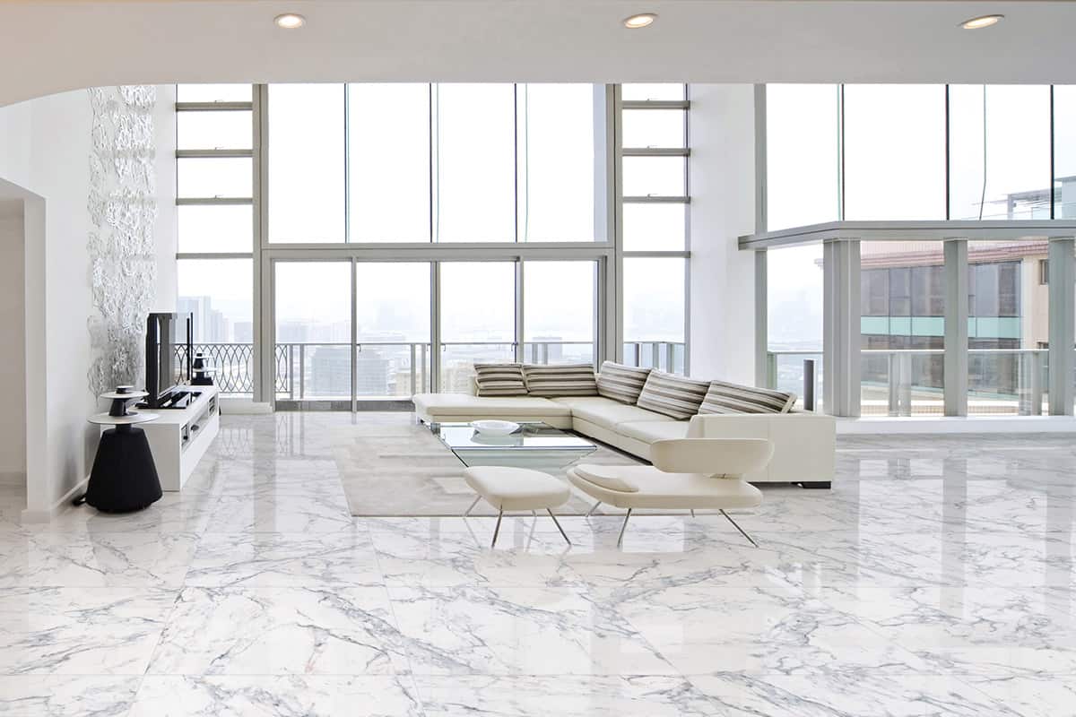 White marble tiles types