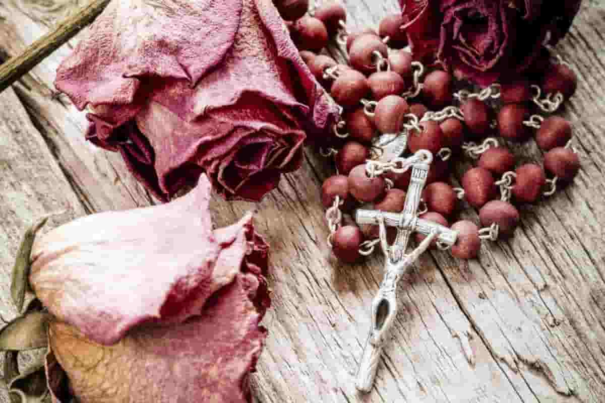rose petals rosary spain
