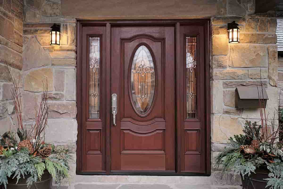 modern fiberglass exterior doors