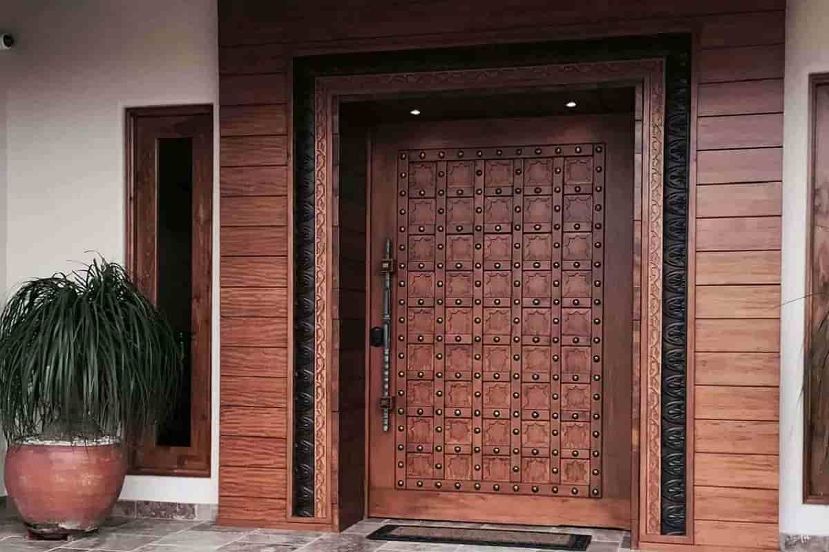 wood door frame exterior