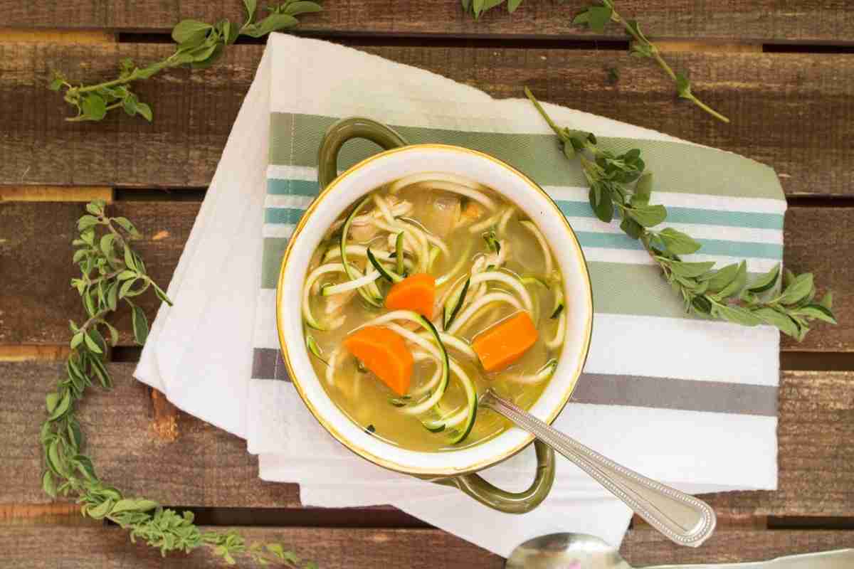 zucchini chicken soup keto