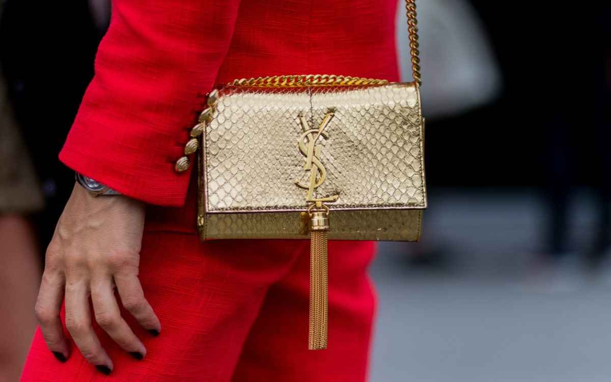 gold leather handbags uk