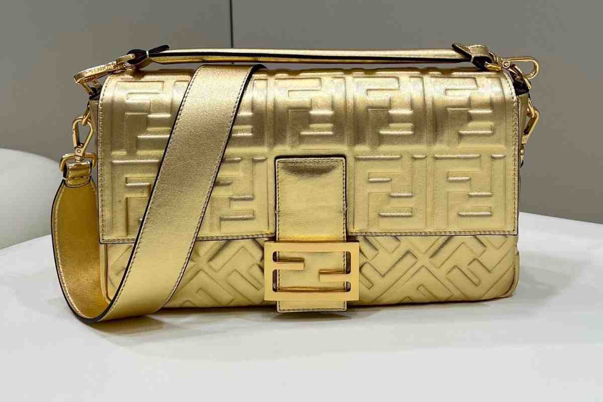 rose gold leather handbag